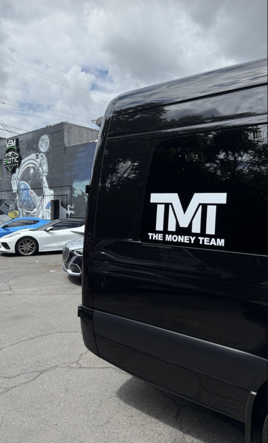 TMT The Money Team Sprinter van branding